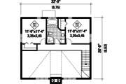 Cabin Style House Plan - 3 Beds 1 Baths 1382 Sq/Ft Plan #25-4587 
