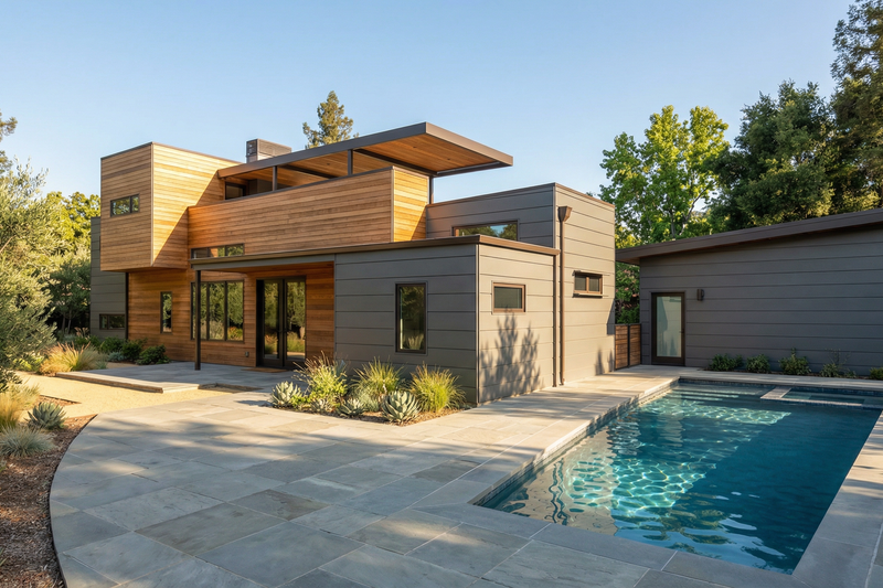 Architectural House Design - Exterior - Rear Elevation for Modern House Plan #484-15 - 3 bed, 3 bath