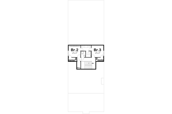 Floor Plan - Upper Floor for Barndominium House Plan #455-315 - 3 bed, 2.5 bath