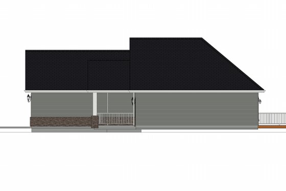 Exterior - Other Elevation for Farmhouse House Plan #1109-18 - 3 bed, 2 bath
