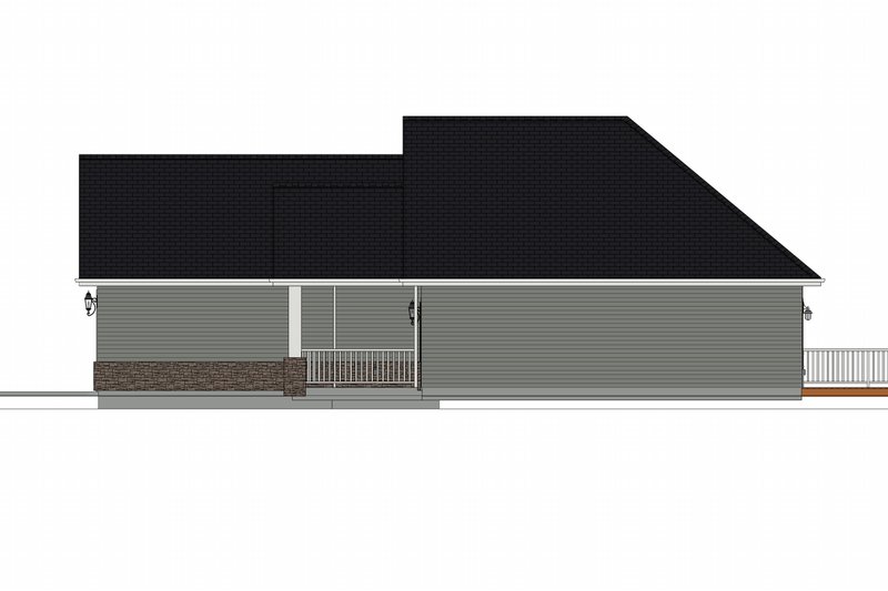 Architectural House Design - Exterior - Other Elevation for Farmhouse House Plan #1109-18 - 3 bed, 2 bath