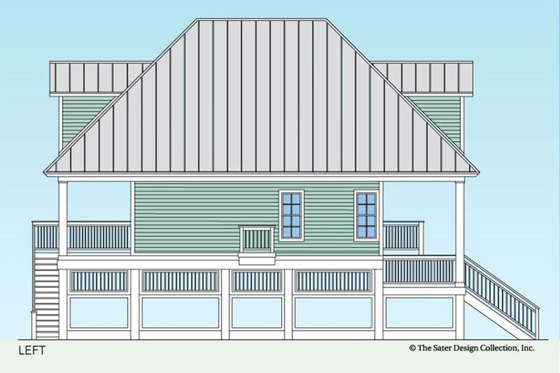 House Blueprint - Left Side Elevation