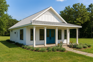 Country Exterior - Front Elevation Plan #44-267