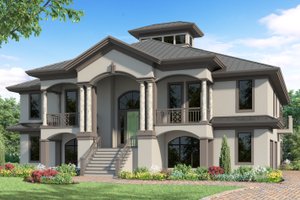 Country Exterior - Front Elevation Plan #930-67