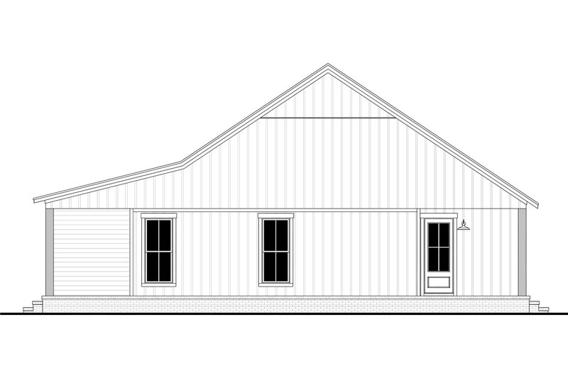 Architectural House Design - Exterior - Other Elevation 1 for Farmhouse House Plan #430-328 - 3 bed, 2 bath