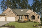 European Style House Plan - 4 Beds 4 Baths 3682 Sq/Ft Plan #48-428 