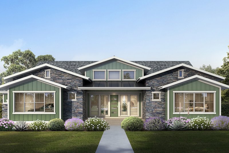 Home Plan - Craftsman Exterior - Front Elevation Plan #1073-14