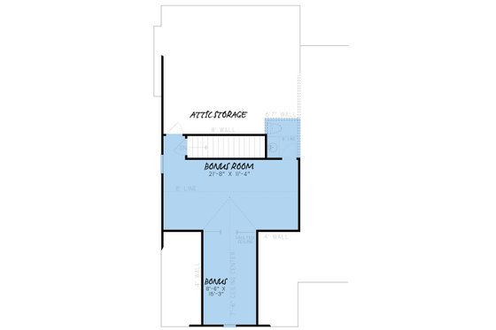 Floor Plan - Upper Floor for Farmhouse House Plan #923-157 - 4 bed, 2.5 bath