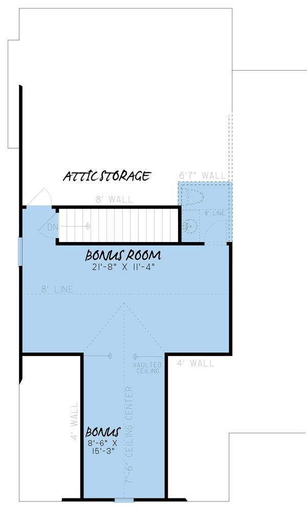 Farmhouse Floor Plan - Upper Floor Plan #923-157