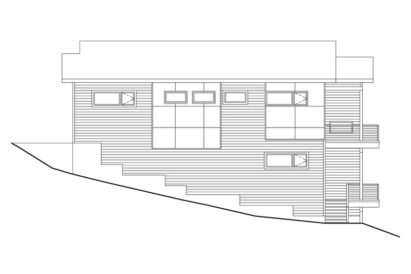 Dream House Plan - Exterior - Other Elevation 1 for Modern House Plan #124-1467 - 4 bed, 3 bath