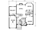 European Style House Plan - 3 Beds 2 Baths 976 Sq/Ft Plan #138-304 
