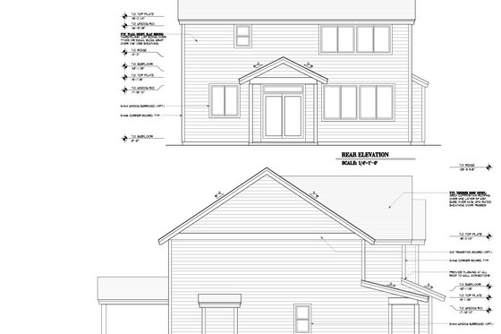 Exterior - Other Elevation for Craftsman House Plan #53-706 - 5 bed, 2.5 bath