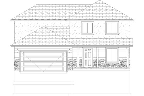 Exterior - Front Elevation 3 for Traditional House Plan #1060-303 - 3 bed, 2.5 bath