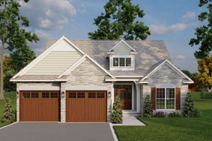 Traditional Exterior - Front Elevation Plan #17-2435