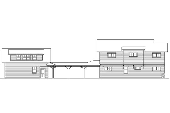 Exterior - Other Elevation for Traditional House Plan #124-977 - 3 bed, 4 bath