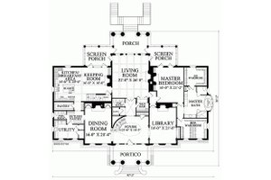 Floor Plan - Main Floor for Classical House Plan #137-211 - 5 bed, 6 bath