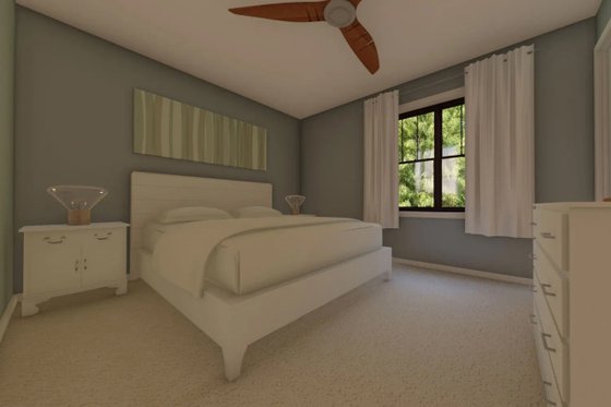 Interior - Bedroom for Bungalow House Plan #126-270 - 2 bed, 2 bath