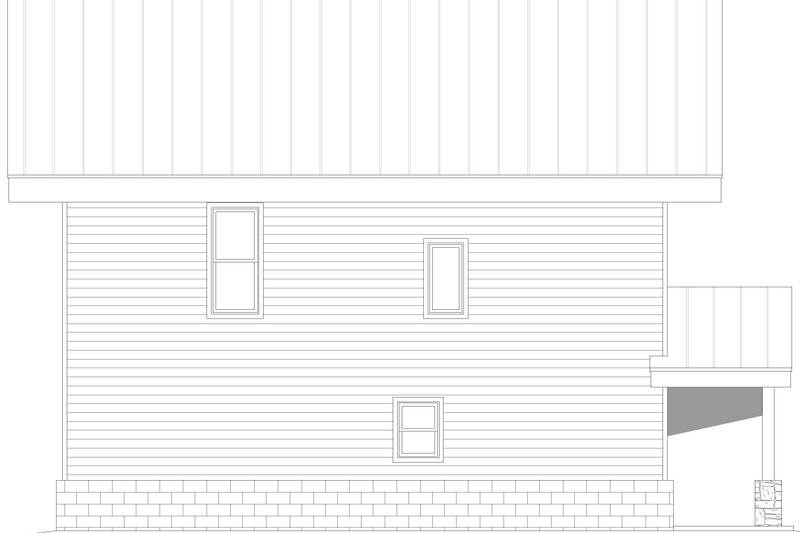 Architectural House Design - Exterior - Rear Elevation for Southern House Plan #932-1274 - 3 bed, 2 bath