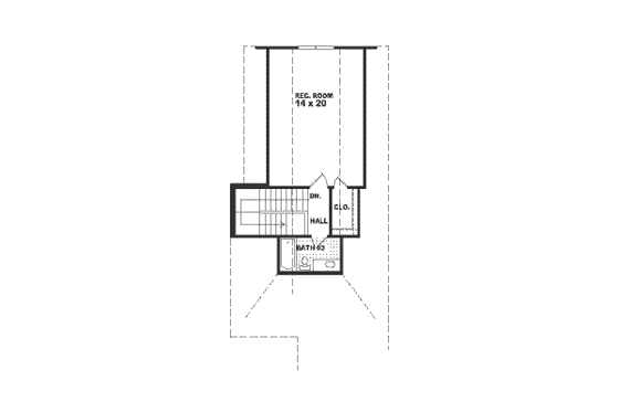 Floor Plan - Other Floor for Traditional House Plan #81-395 - 3 bed, 3.5 bath