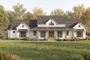 Farmhouse Style House Plan - 3 Beds 3.5 Baths 2692 Sq/Ft Plan #923-458 Exterior 