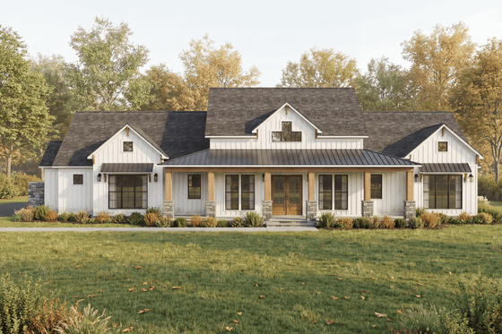 Exterior - Other Elevation 5 for Farmhouse House Plan #923-458 - 3 bed, 3.5 bath