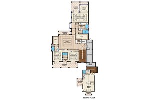 Floor Plan - Upper Floor for Beach House Plan #27-462 - 6 bed, 6.5 bath