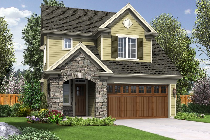 House Plan Design - Cottage Exterior - Front Elevation Plan #48-575