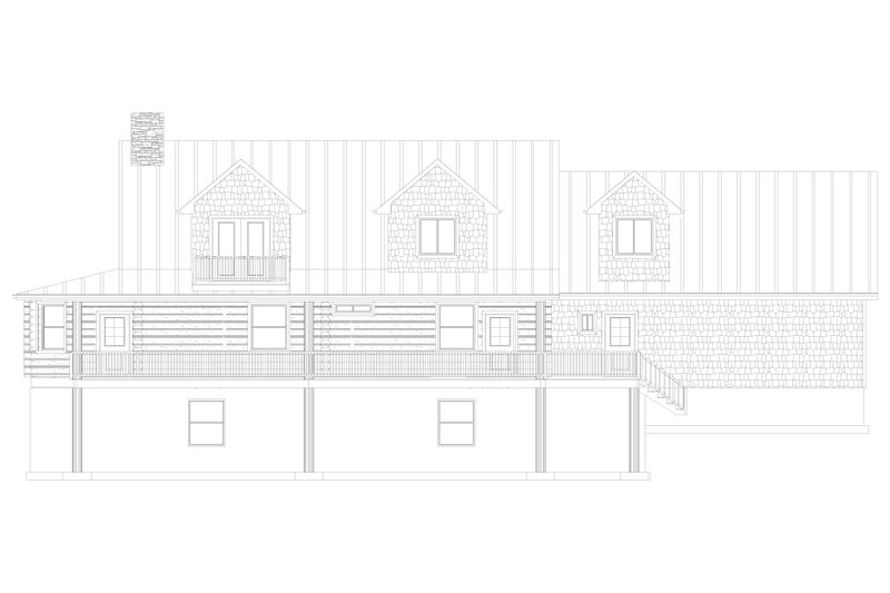 Home Plan - Exterior - Front Elevation 7 for Log House Plan #1060-306 - 4 bed, 4 bath