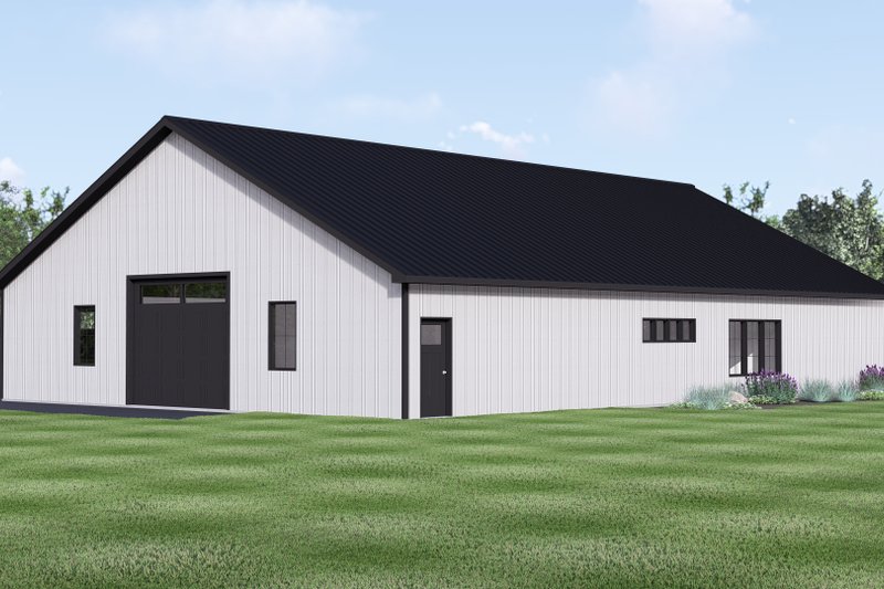 Architectural House Design - Exterior - Rear Elevation for Barndominium House Plan #1064-439 - 3 bed, 2 bath