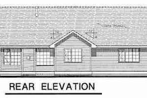 Exterior - Rear Elevation for Ranch House Plan #18-1022 - 2 bed, 2 bath