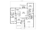 European Style House Plan - 4 Beds 2 Baths 2256 Sq/Ft Plan #17-109 