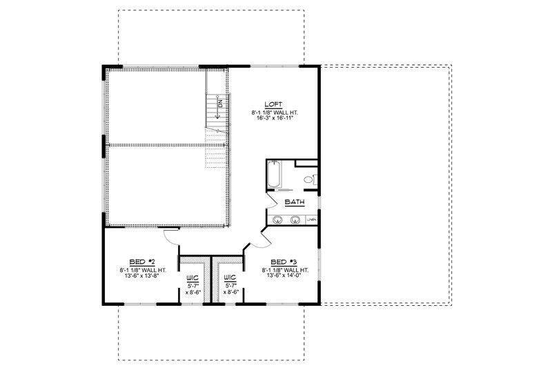 Dream House Plan - Floor Plan - Upper Floor for Barndominium House Plan #1064-372 - 3 bed, 3 bath