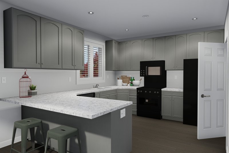 Architectural House Design - Interior - Kitchen for Traditional House Plan #1060-7 - 5 bed, 3.5 bath