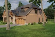 European Style House Plan - 3 Beds 2 Baths 2099 Sq/Ft Plan #17-2257 