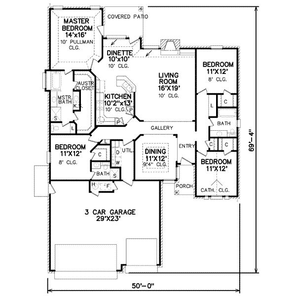 Traditional Floor Plan - Main Floor Plan #65-240