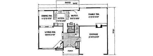 Traditional Floor Plan - Main Floor Plan #116-214