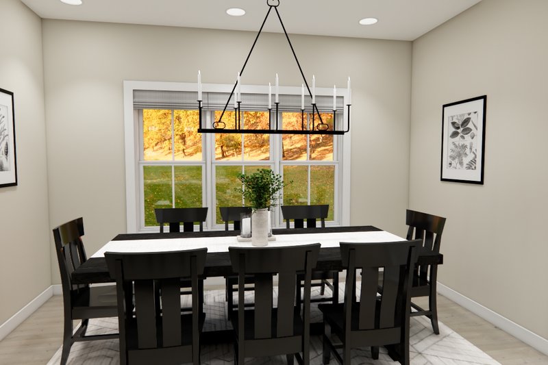 House Blueprint - Interior - Dining Room for Craftsman House Plan #51-1359 - 4 bed, 2.5 bath