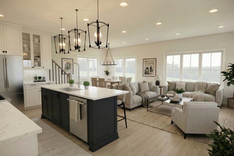 Home Plan - Interior - Kitchen for Farmhouse House Plan #51-1517 - 4 bed, 2.5 bath