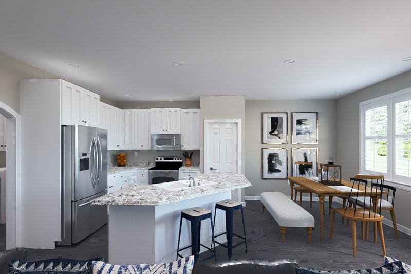 House Design - Interior - Kitchen 1 for Traditional House Plan #1060-221 - 3 bed, 2 bath