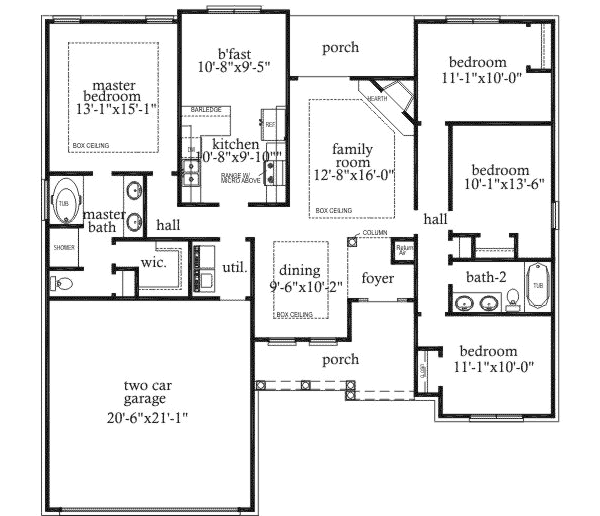Traditional Floor Plan - Main Floor Plan #69-116