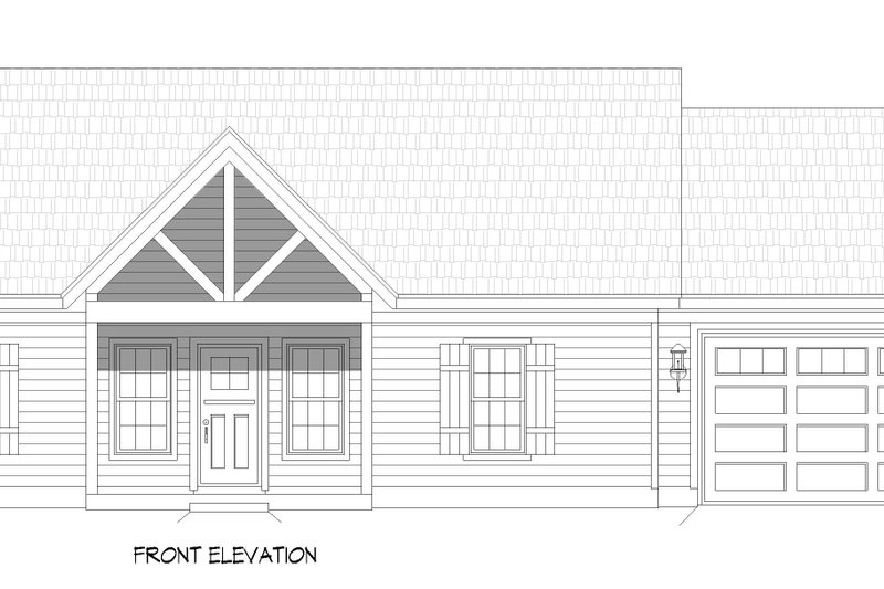 Home Plan - Exterior - Front Elevation 3 for Country House Plan #932-1447 - 2 bed, 2 bath