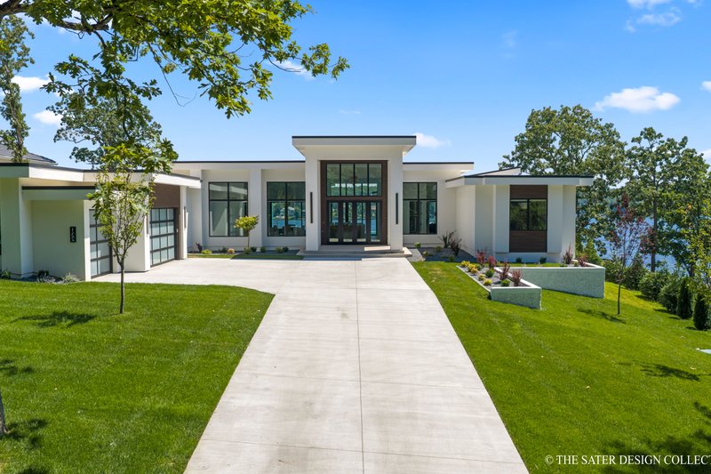 Architectural House Design - Exterior - Front Elevation 3 for Contemporary House Plan #930-546 - 3 bed, 3.5 bath