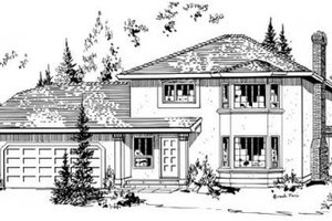 Traditional Exterior - Front Elevation Plan #18-9050