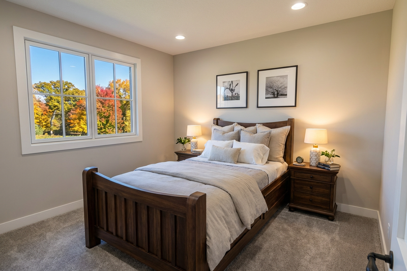 Dream House Plan - Interior - Bedroom 1 for Farmhouse House Plan #51-1542 - 3 bed, 2.5 bath