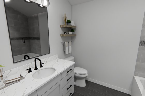Interior - Bathroom 2 for Farmhouse House Plan #51-1270 - 4 bed, 3.5 bath