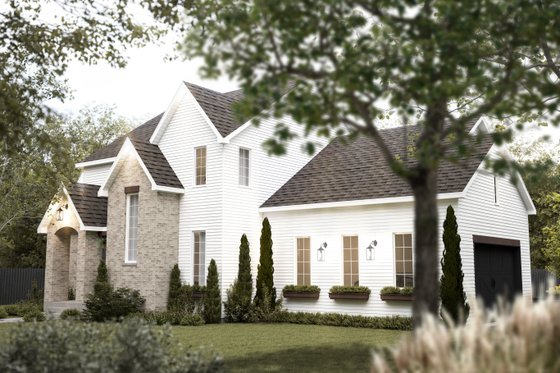 Exterior - Front Elevation 4 for Country House Plan #23-2816 - 5 bed, 3.5 bath