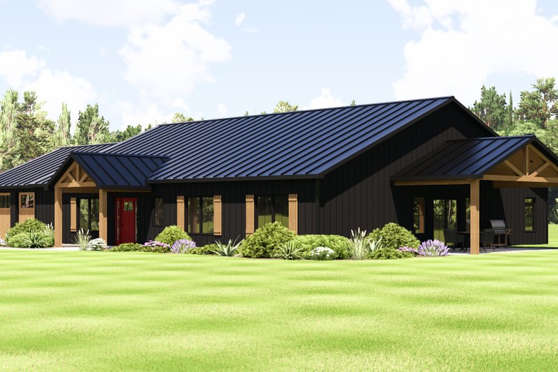 House Blueprint - Exterior - Other Elevation for Barndominium House Plan #1064-423 - 3 bed, 3.5 bath