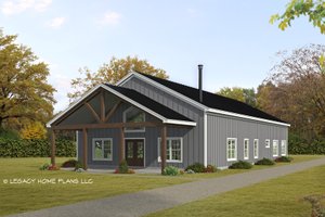 Country Exterior - Front Elevation Plan #932-613