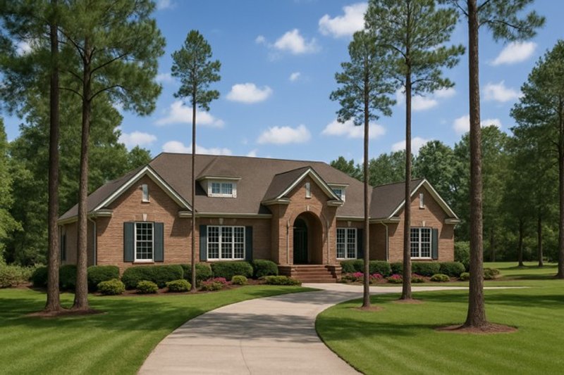 Home Plan - Traditional Exterior - Front Elevation Plan #17-1014