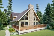 Contemporary Style House Plan - 3 Beds 2 Baths 2141 Sq/Ft Plan #126-147 